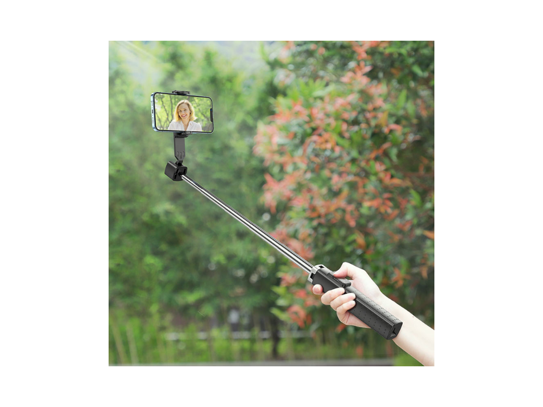Hoco Tabletop Holder K18 Wave for Live Broadcast – Adjustable Stand (Black) Hoco Tabletop Holder K18 Wave for Live Broadcast – Adjustable Stand (Black)